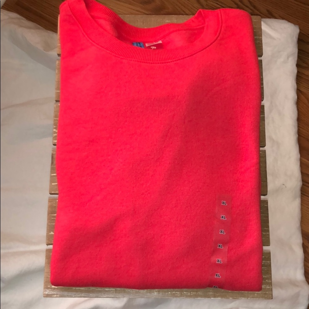 Red crewneck sweater H&M Mens